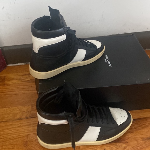 Saint Laurent COURT CLASSIC SL/10H SNEAKERS IN LEATHER - Picture 2 of 3